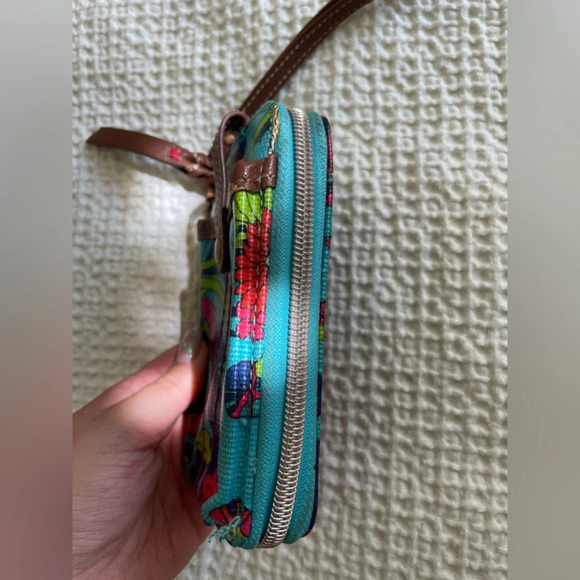 Sakroots Colorful Floral Wristlet Wallet with Zipper - Picture 4 of 4
